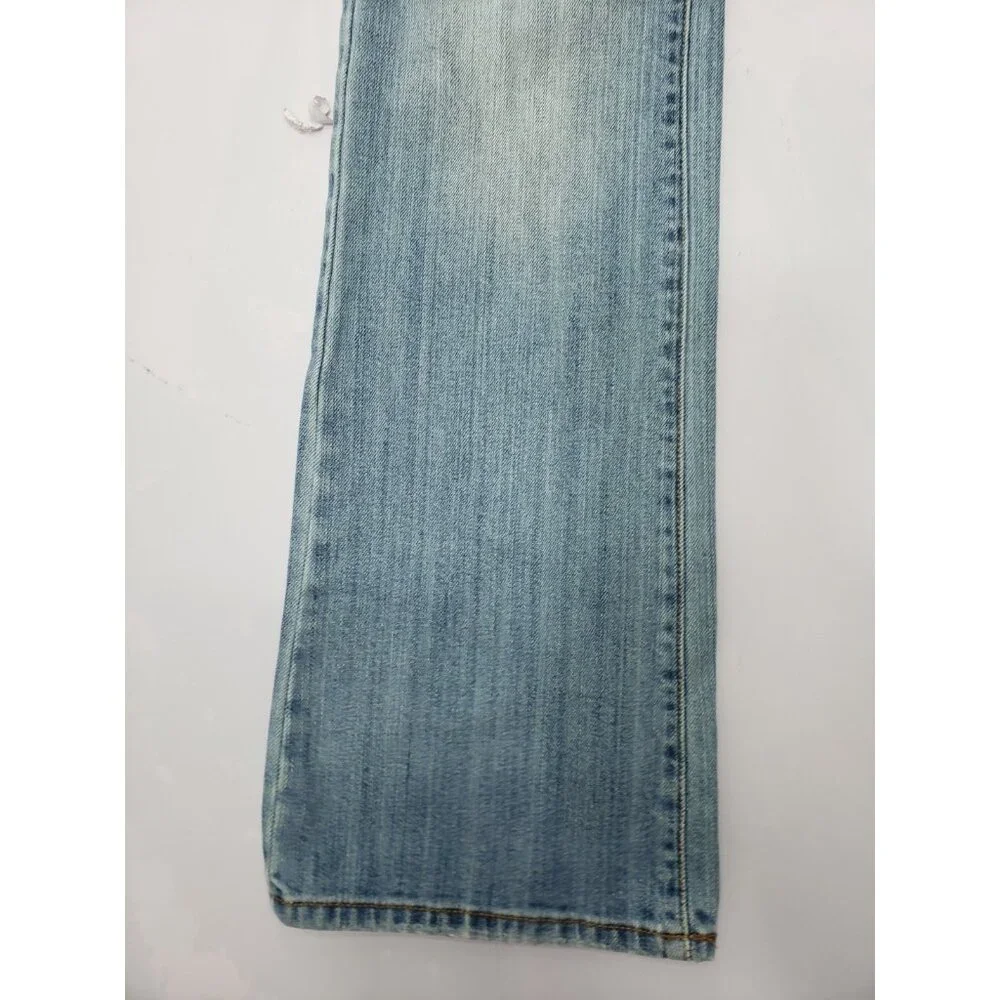 American Eagle Womens Medium Wash Blue Stretch Slim Boot Jeans Size 6 Reg